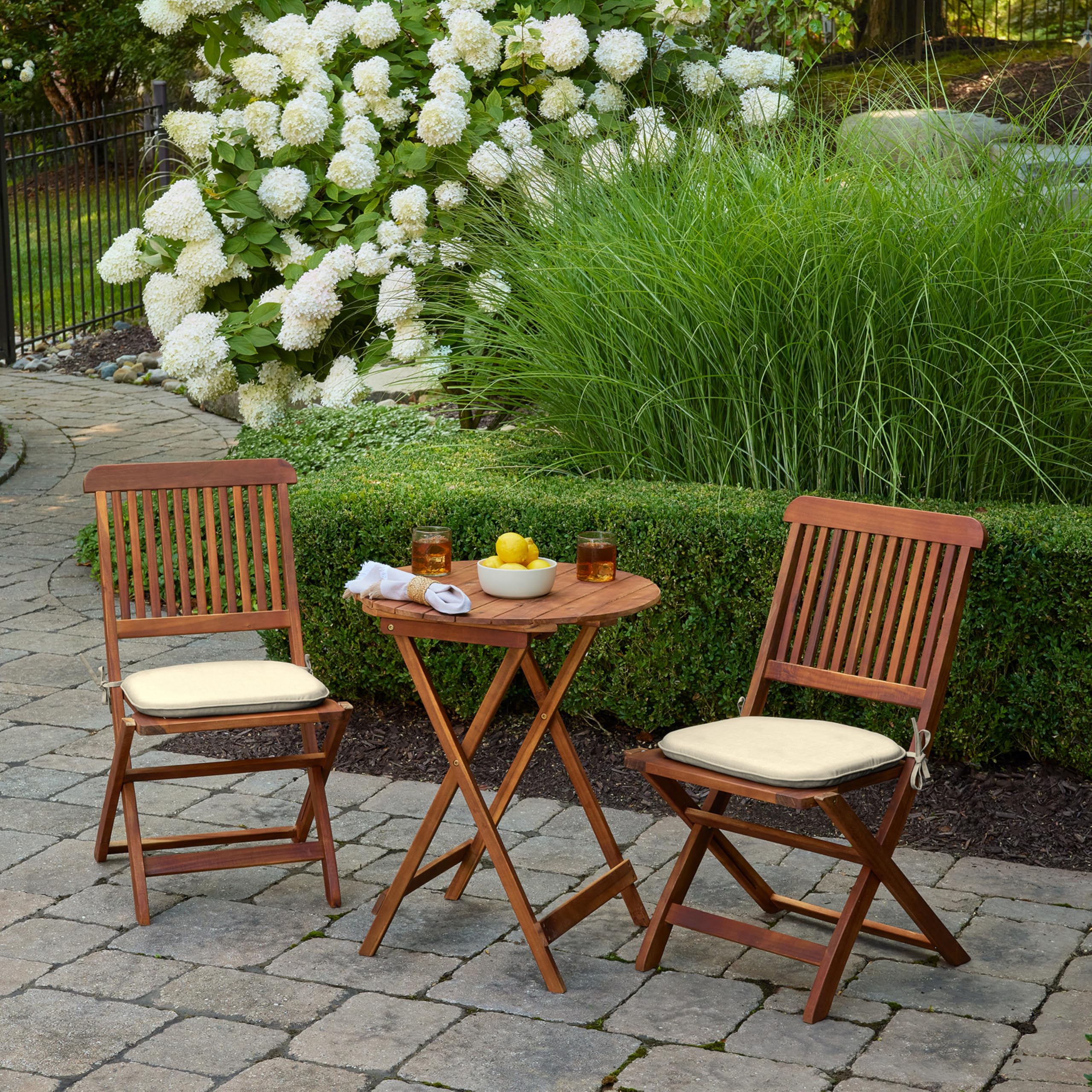 Arden Selections close-up of polyester fabric texture, durable and weather-ready finish