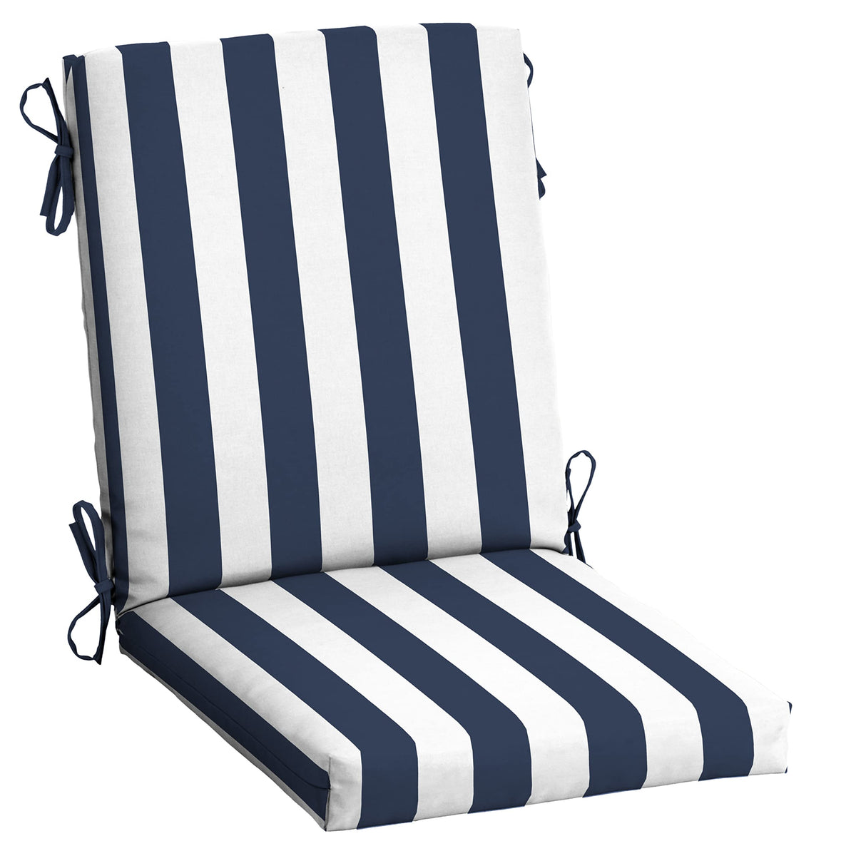 Arden Selections front view showing blue cabana stripe and vibrant finish benefit