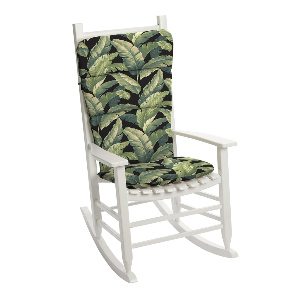 Arden Selections cushion installed on Adirondack chair showing comfortable seating