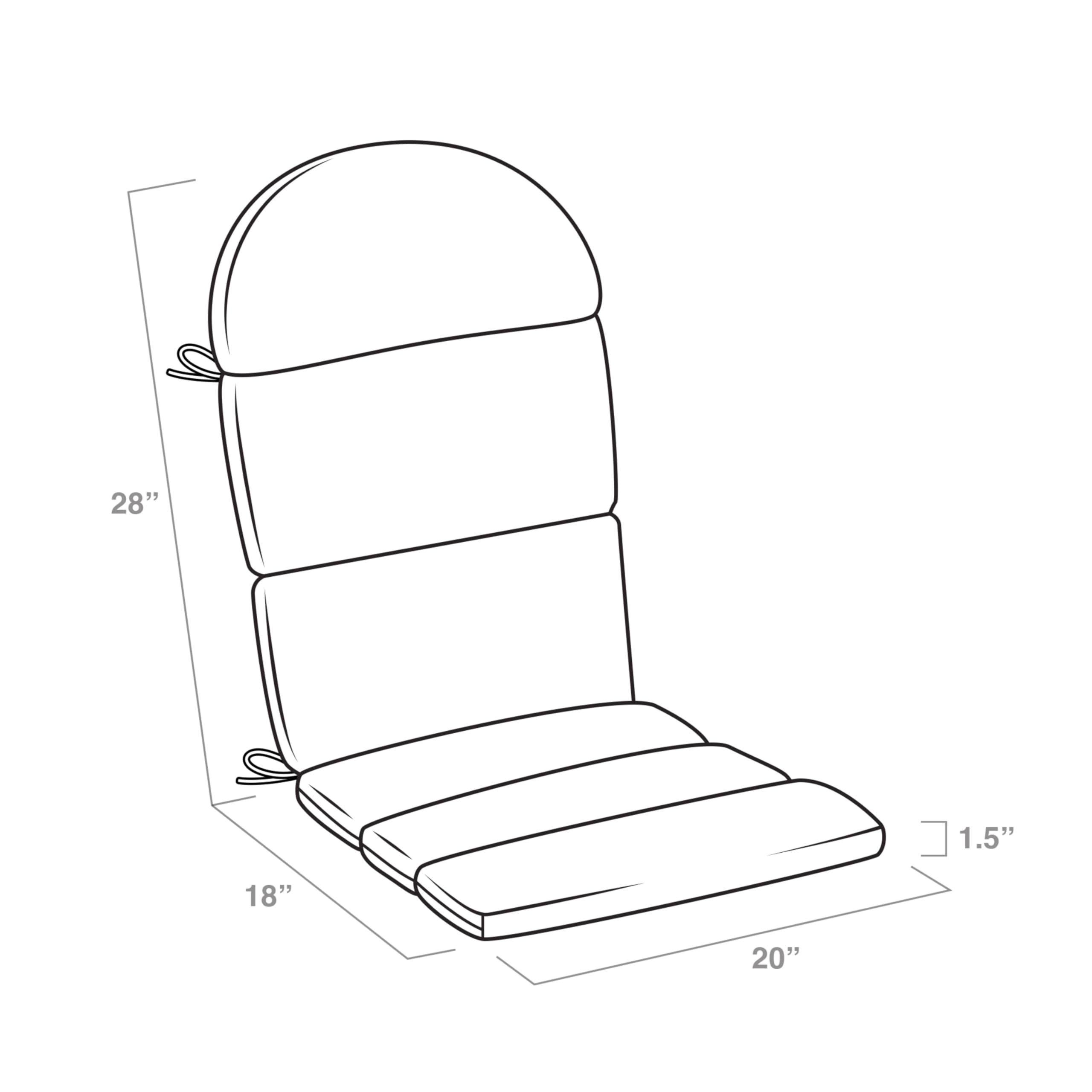 Arden Selections cushion beside ruler showing dimensions for accurate fit