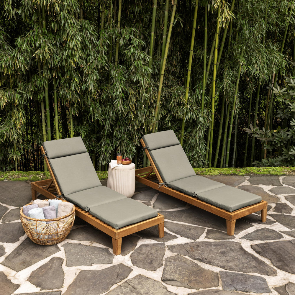 Arden Selections side profile showing 2.5 inch cushion thickness for balanced support and quick drying