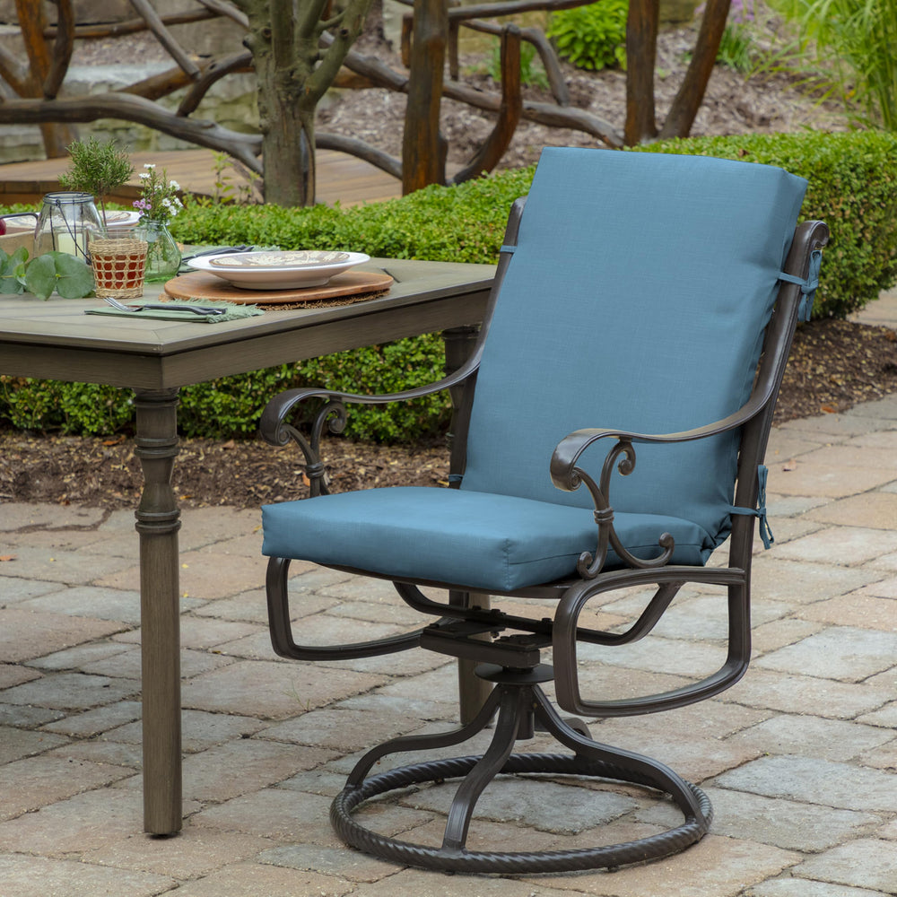 Arden Selections close-up of French Blue fabric texture showing durable, fade-resistant weave