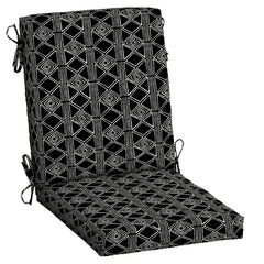 Arden Selections front view cushion shows black global stripe and immediate style benefit