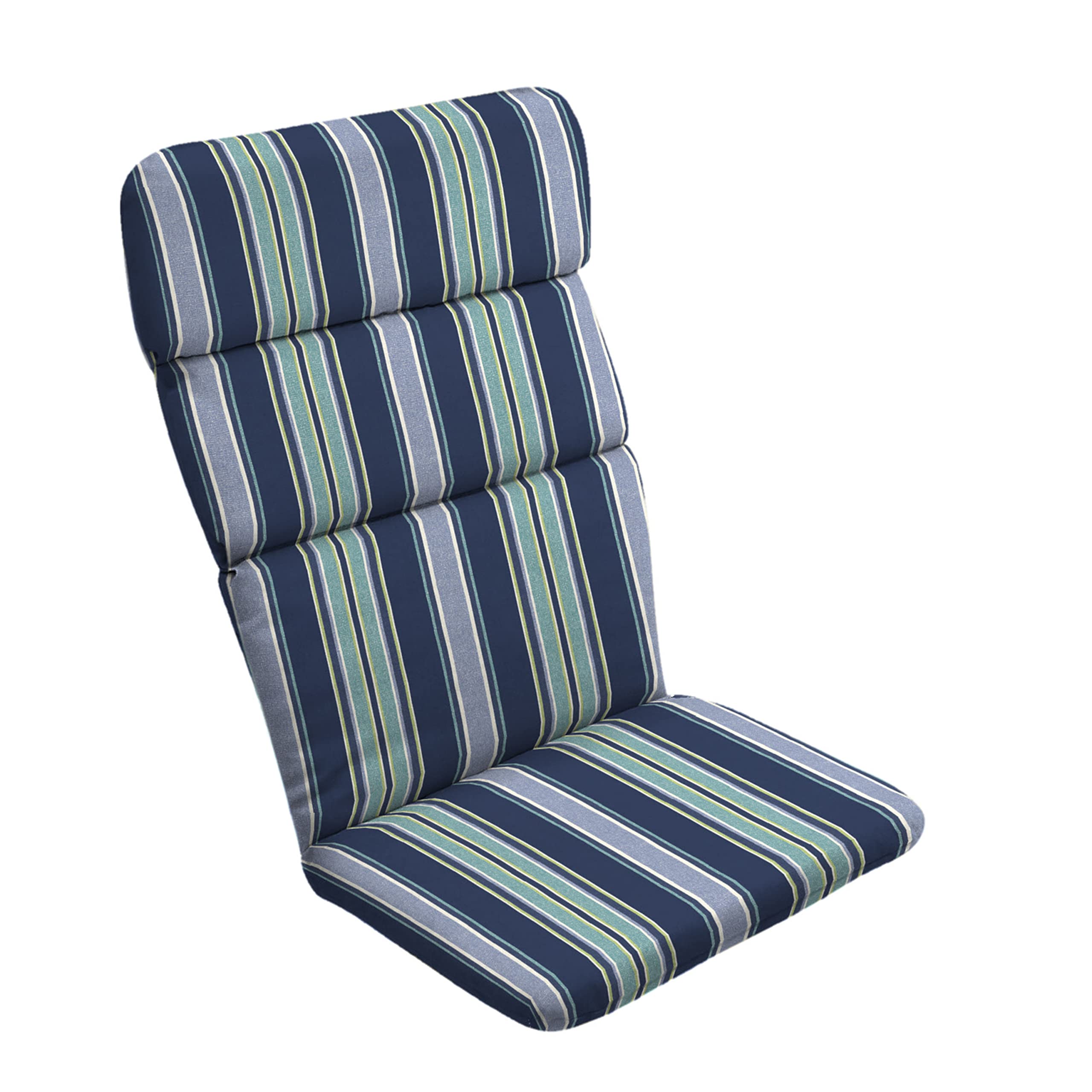 Arden Selections front view cushion showing sapphire stripe and fit for comfort