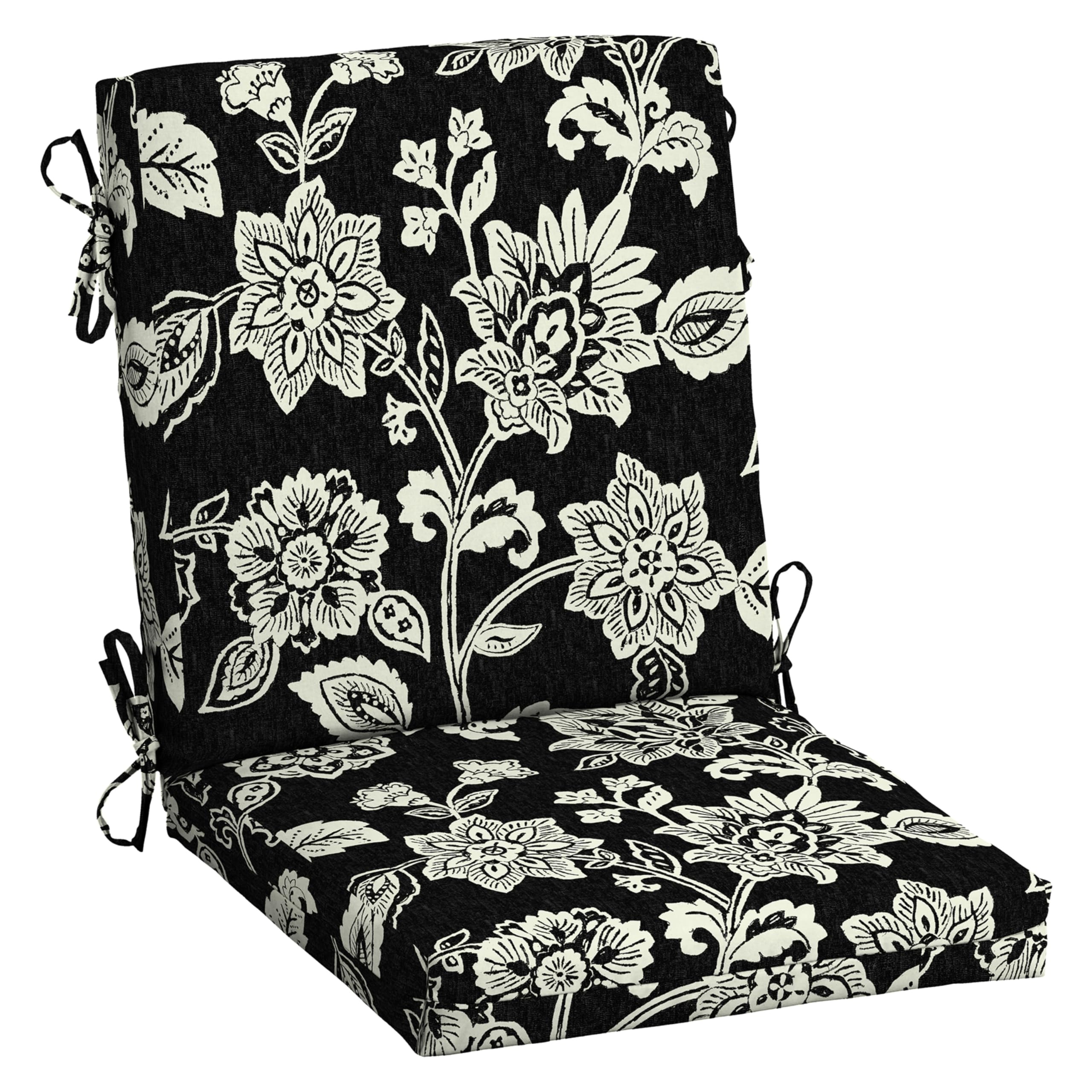 Arden Selections front view showing Black Jacobean pattern and polished look