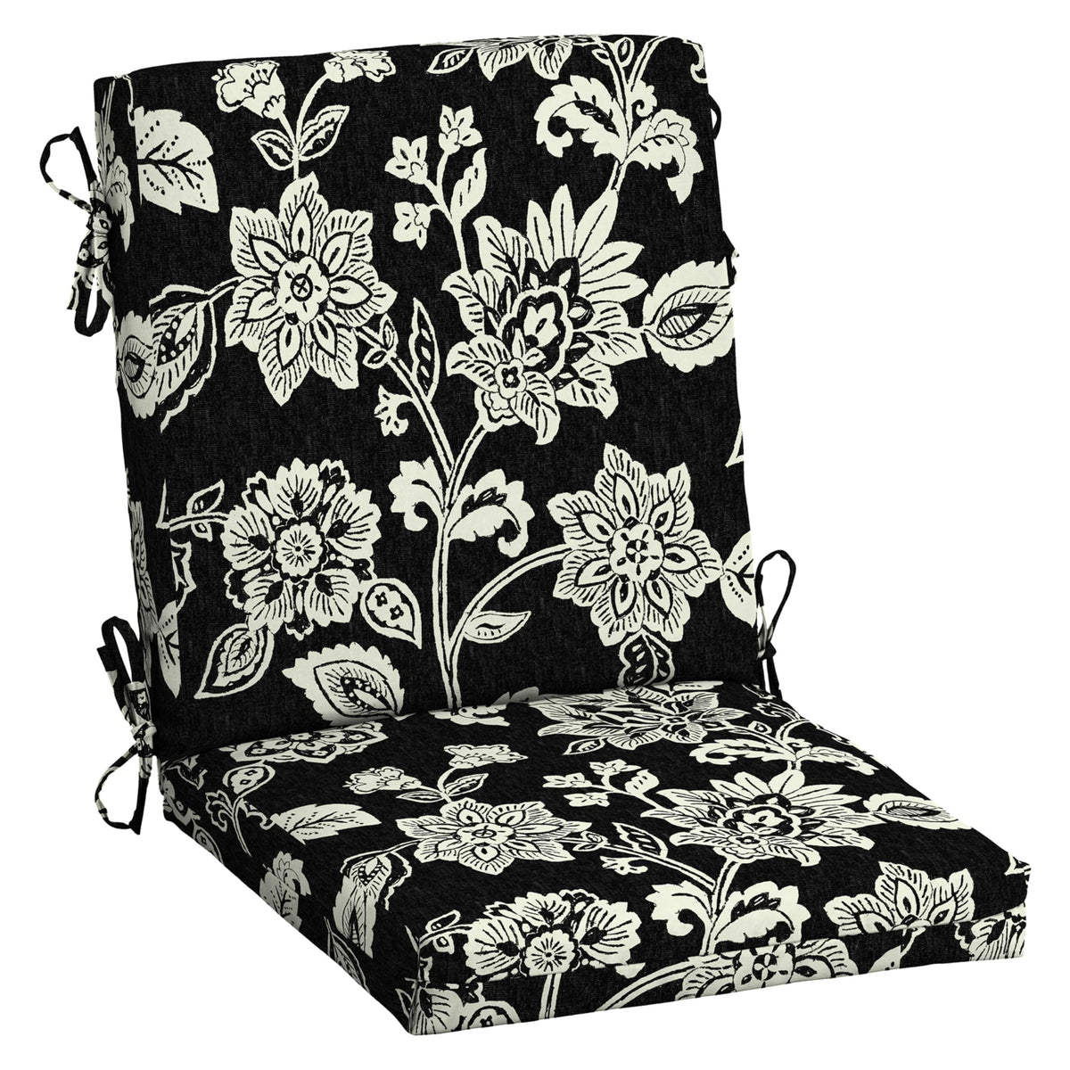 Arden Selections front view showing Black Jacobean pattern and polished look