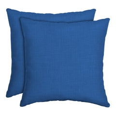 Arden Selections front view of cobalt blue pillows showing clean lines and color