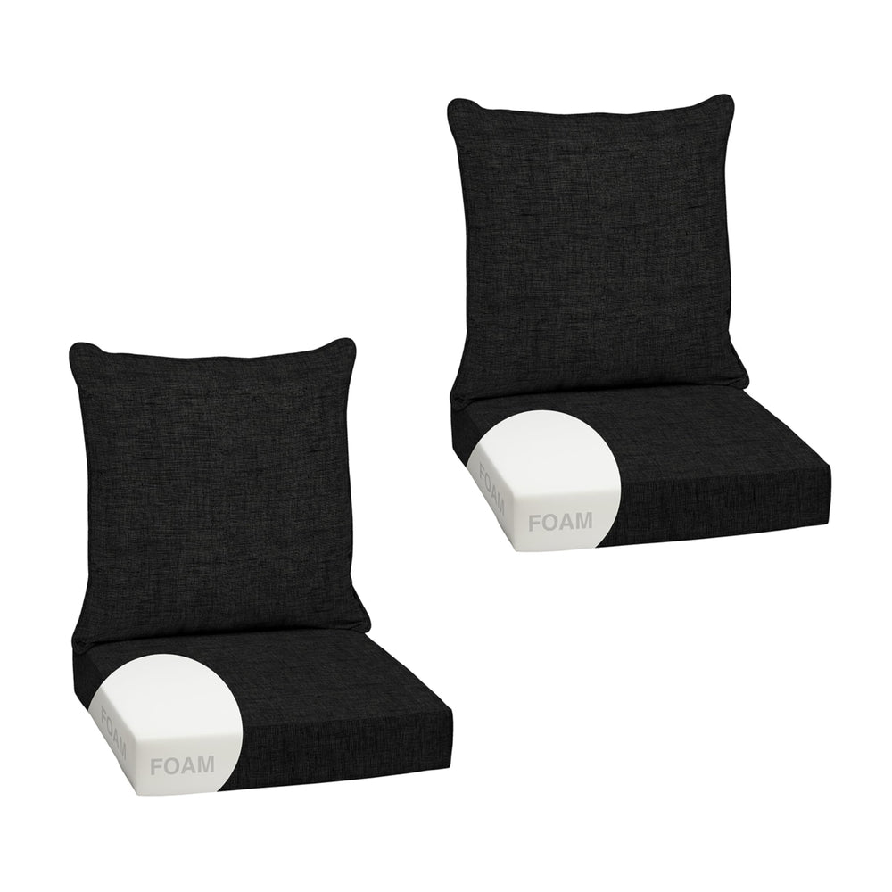 Arden Selections front view of the two-piece cushion set showing clean modern styling and comfort
