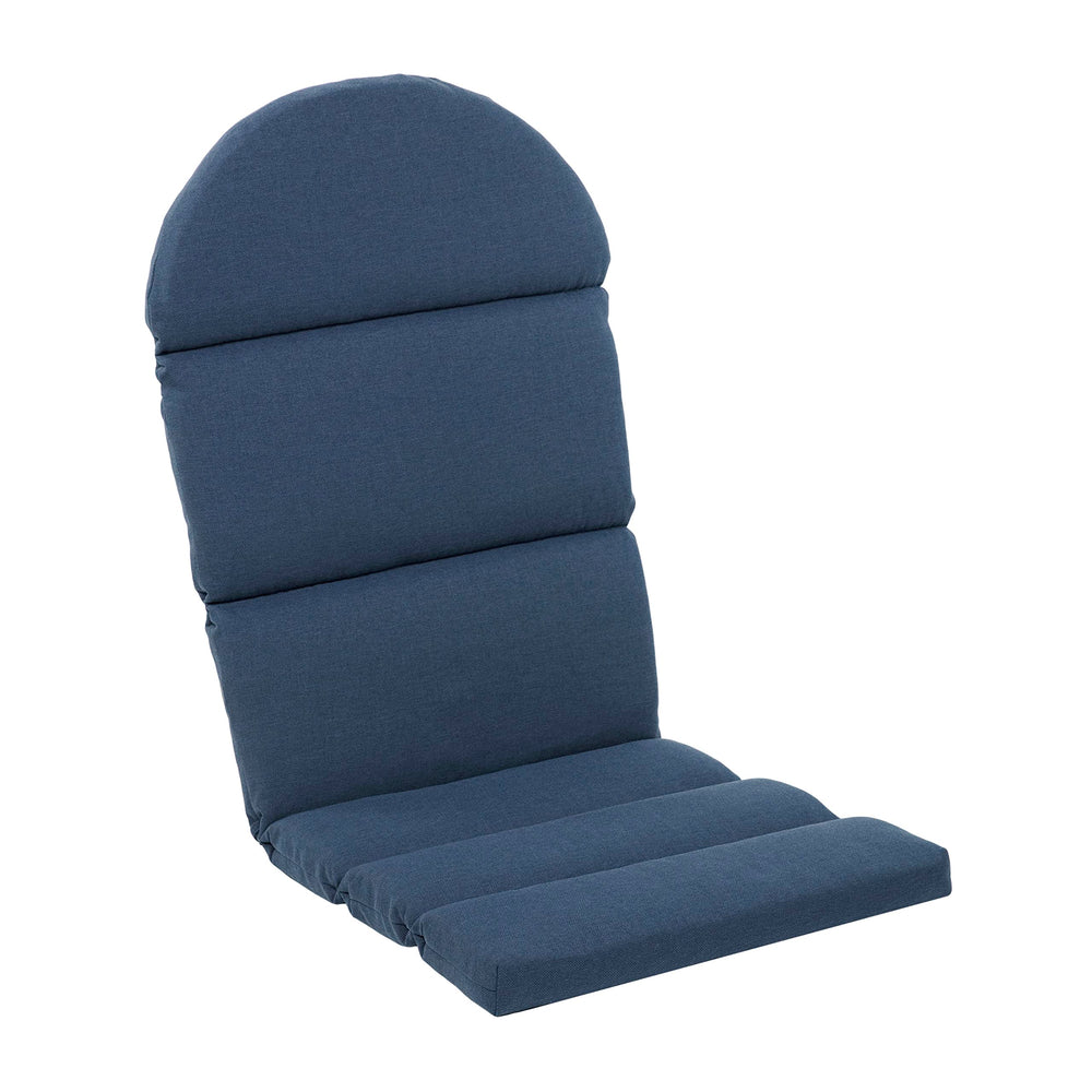 Arden Selections front view of ocean blue cushion showing fit and color