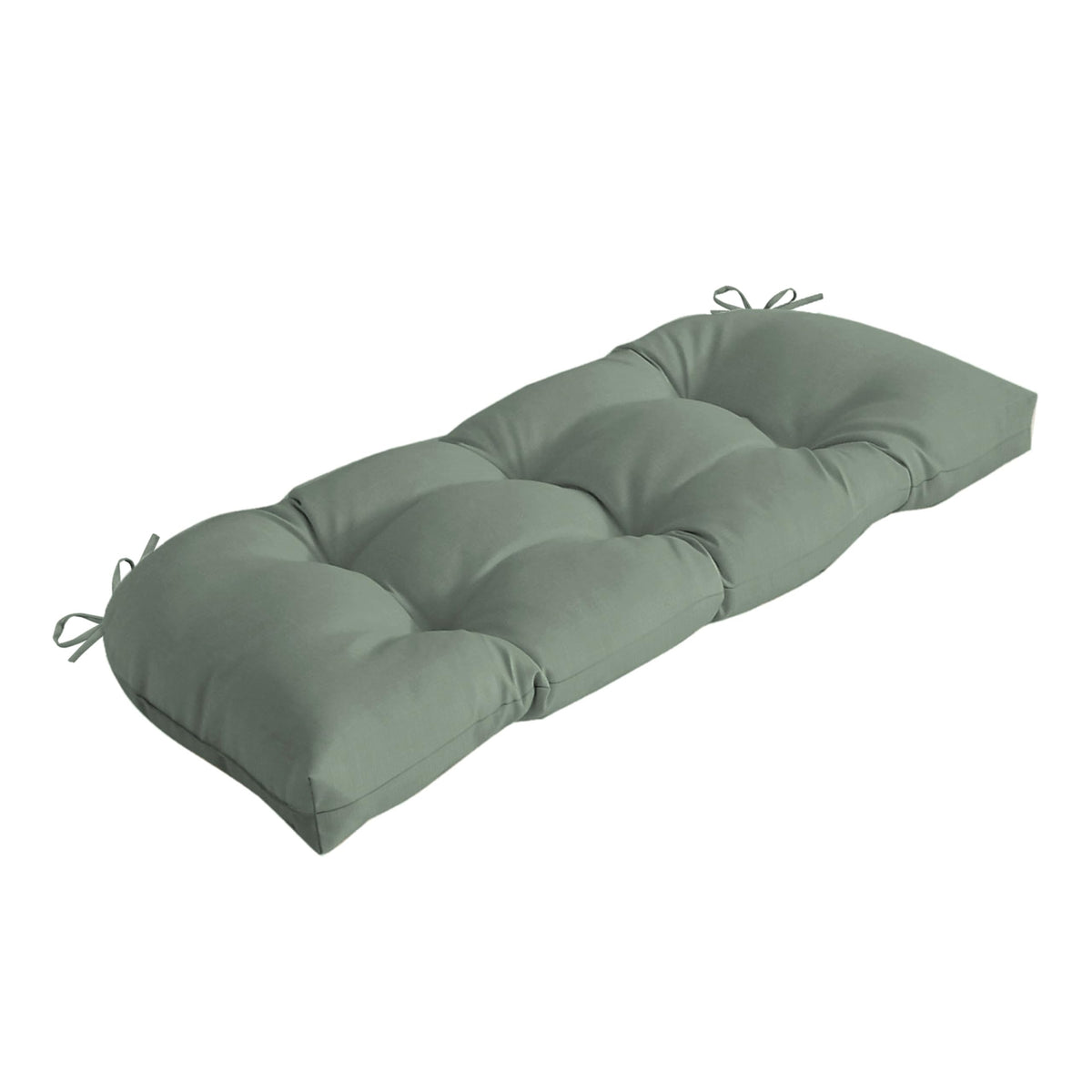 Arden Selections front view sage cushion showing full fit and color