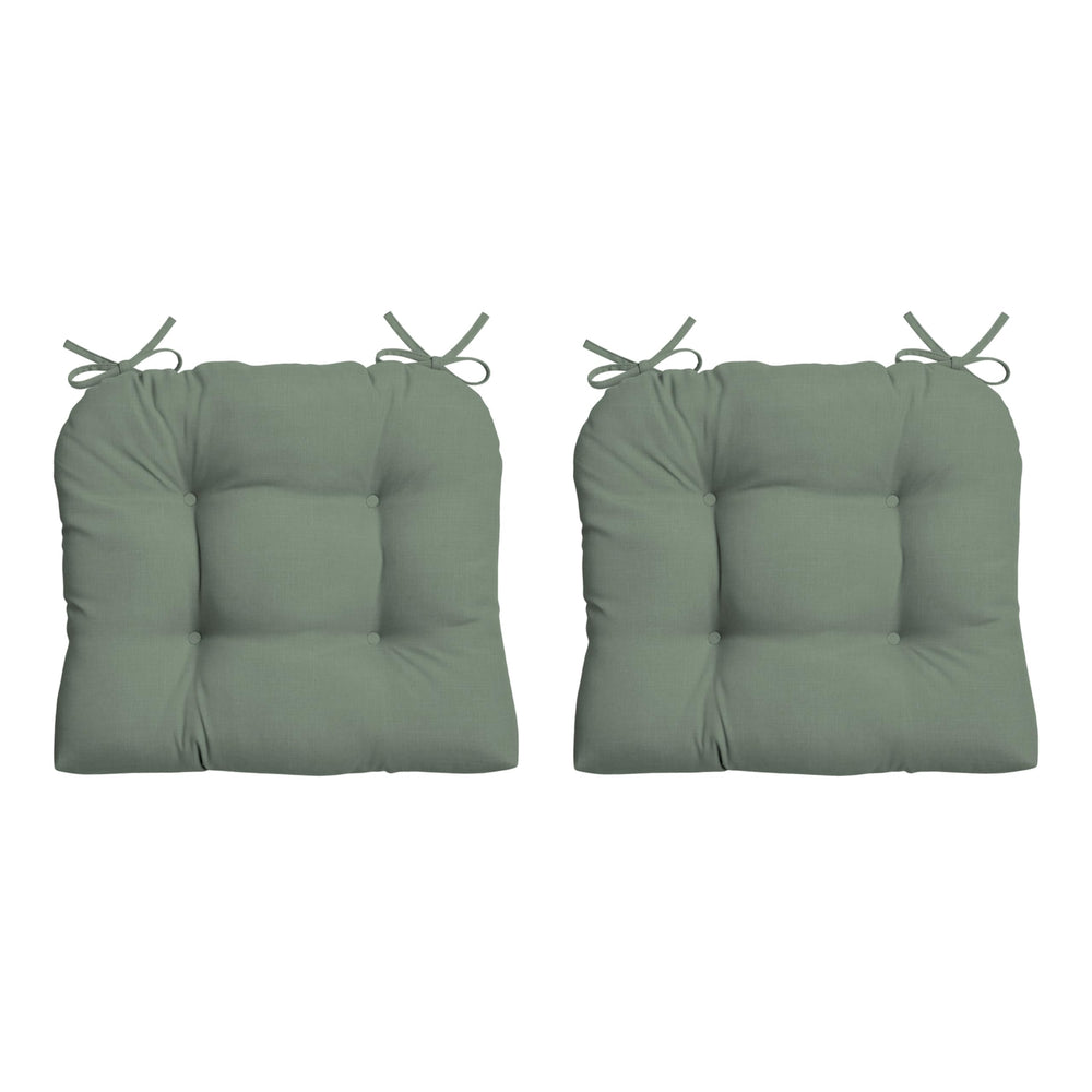 Arden Selections front view sage wicker cushion adds style and comfort outdoors