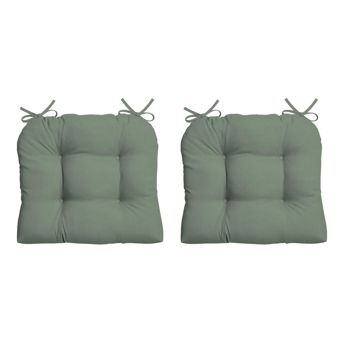Arden Selections front view sage wicker cushion adds style and comfort outdoors