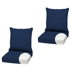 Arden Selections front view sapphire blue cushion showing color and shape benefit: instant patio refresh