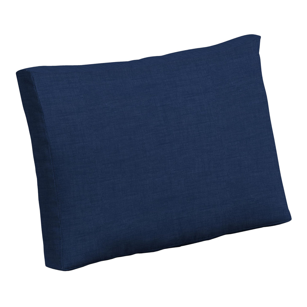 Arden Selections front view sapphire blue cushion showing vibrant color and shape benefit: comfortable seating
