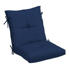 Arden Selections front view cushion showing sapphire color and tufting for comfort
