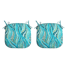 Arden Selections front view of teal Ariel cushions showing vibrant color and clean finish for stylish seating