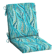 Arden Selections front view of teal Ariel cushion showing neat seam and vibrant color for refreshed patio seating