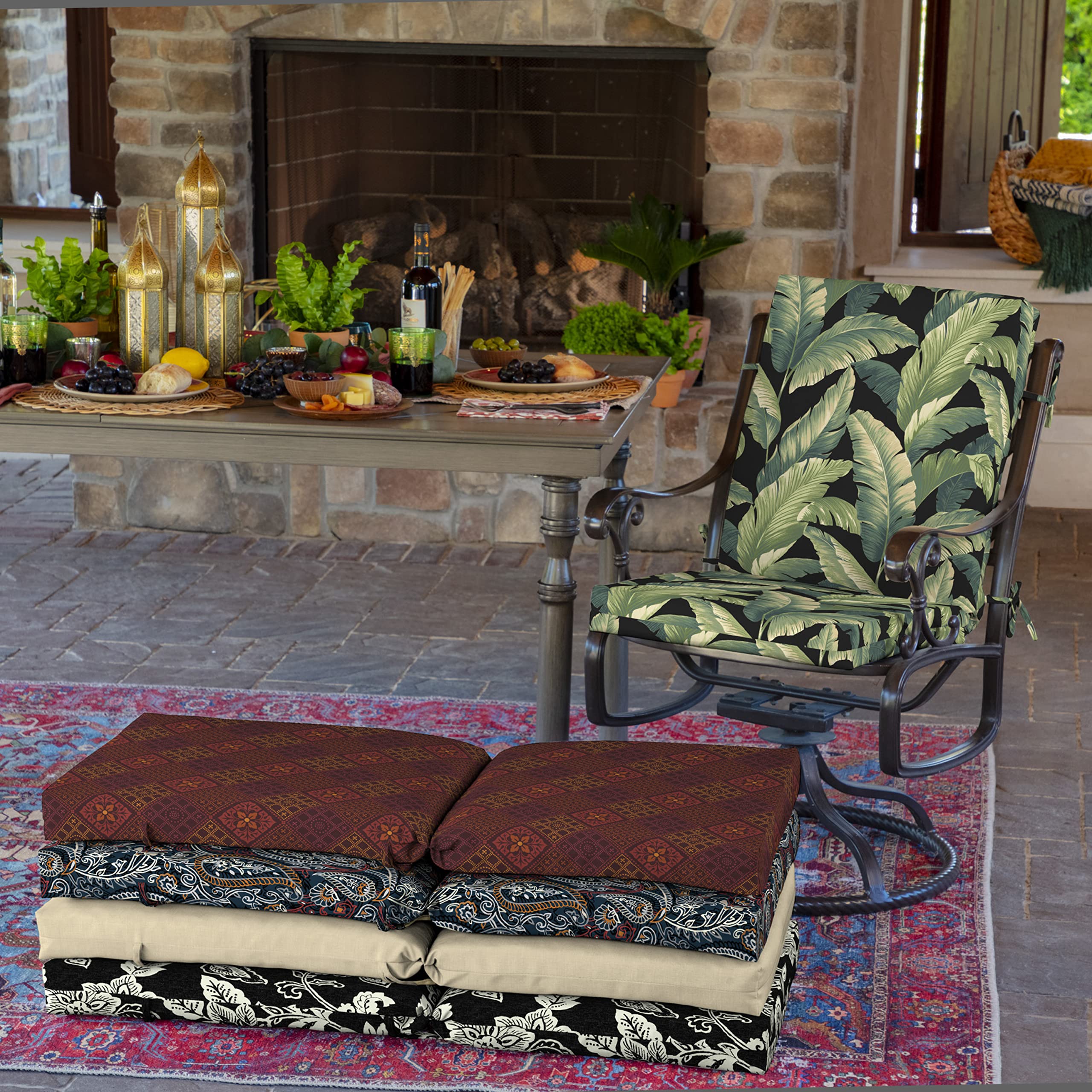 Arden Selections cushions in use at dining table offering added comfort and style