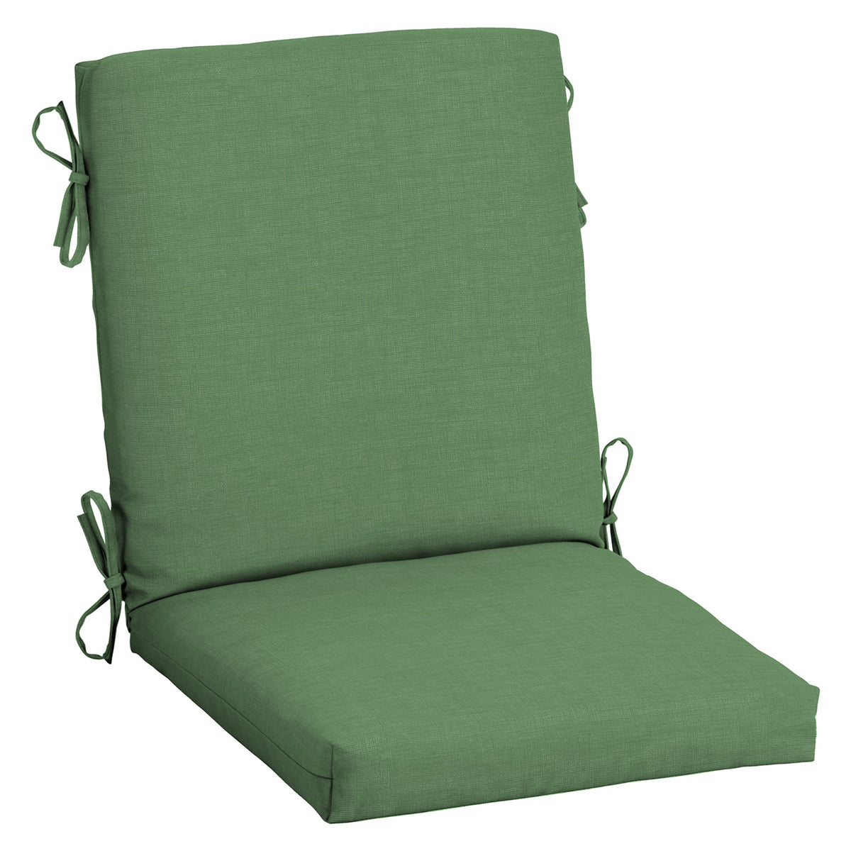 Arden Selections front view of moss green midback cushion showing tidy styling and comfort