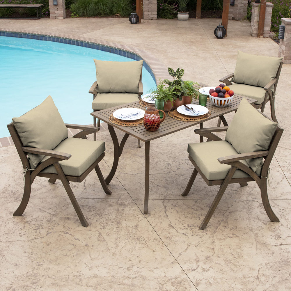 Arden Selections outdoor patio scene showing Leala cushions boosting seating comfort