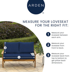 Arden Selections close-up stitching and seam detail for long-lasting outdoor durability
