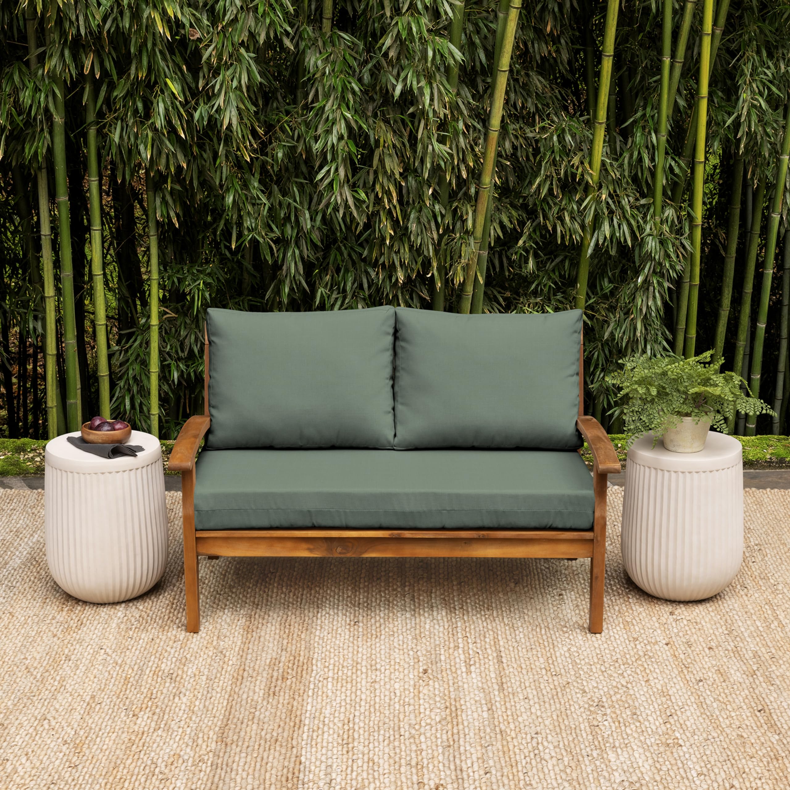 Arden Selections seat cushion close-up texture highlighting soft plant-blend fabric