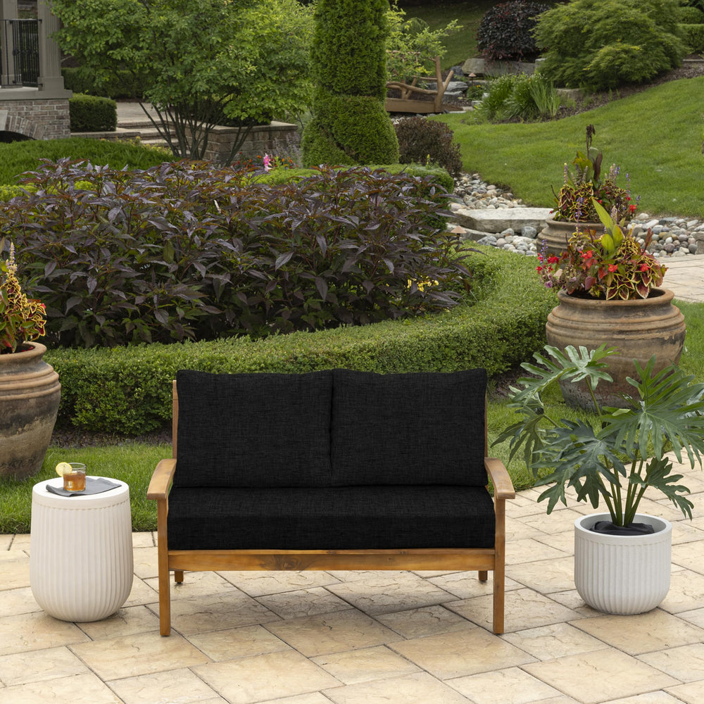 Arden Selections side profile of cushions, highlighting thickness and supportive shape