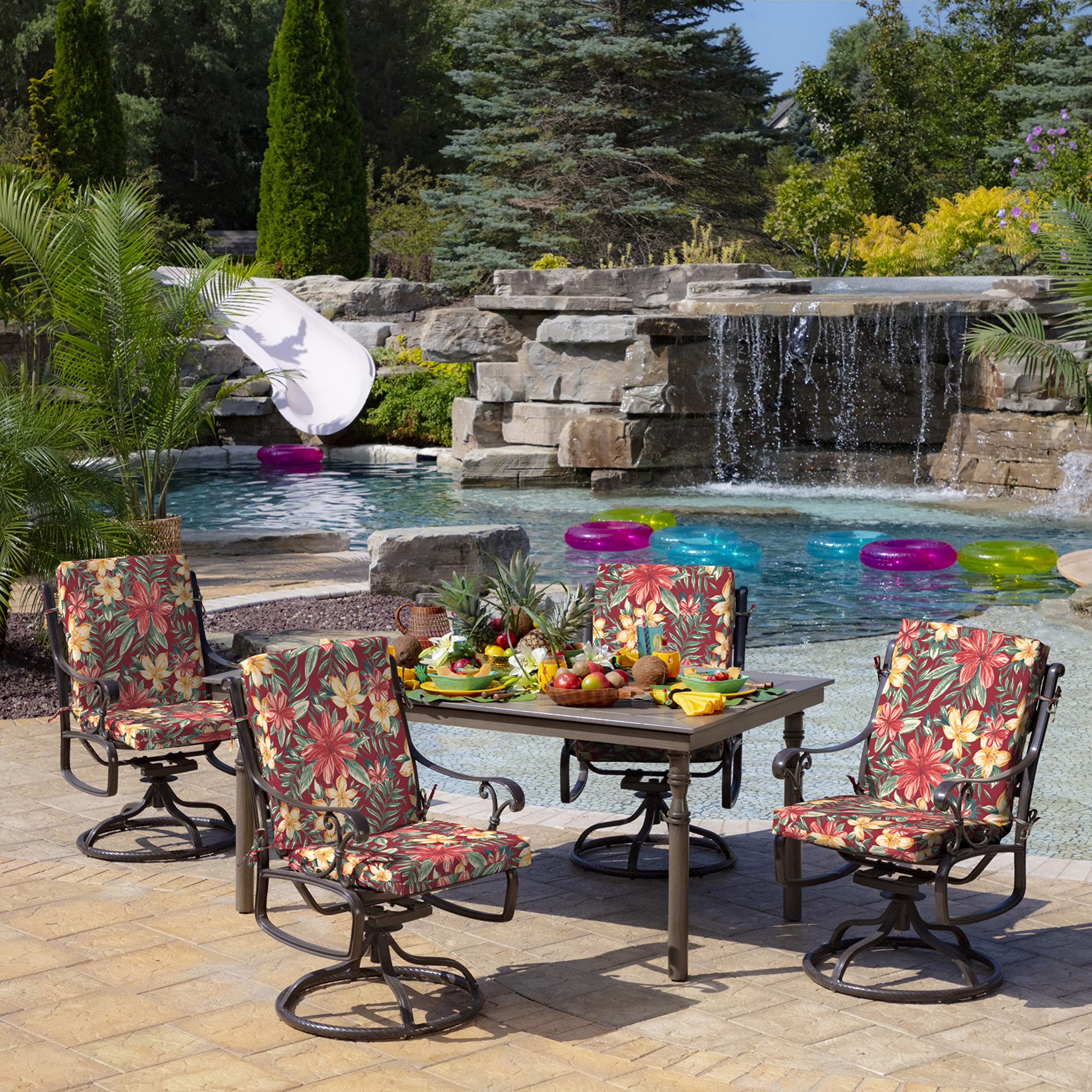 Arden Selections on a patio dining set to show style and weather-ready use