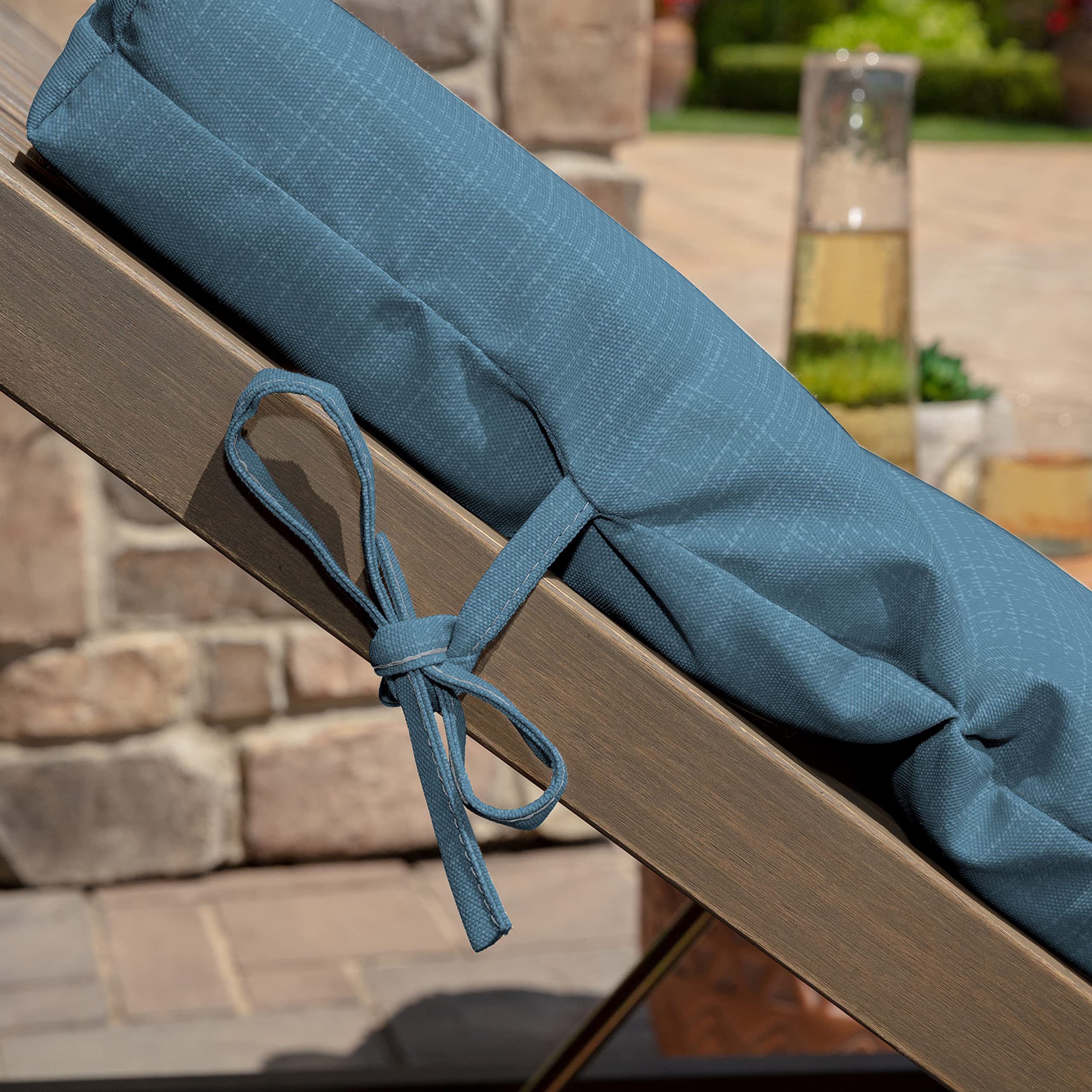 Arden Selections on patio lounger in lifestyle scene showing stylish outdoor use