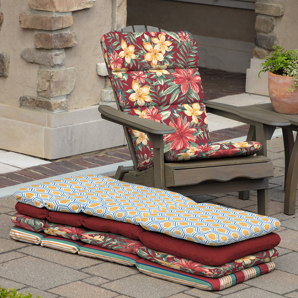 Arden Selections cushion placed on Adirondack chair for ready-to-use comfort