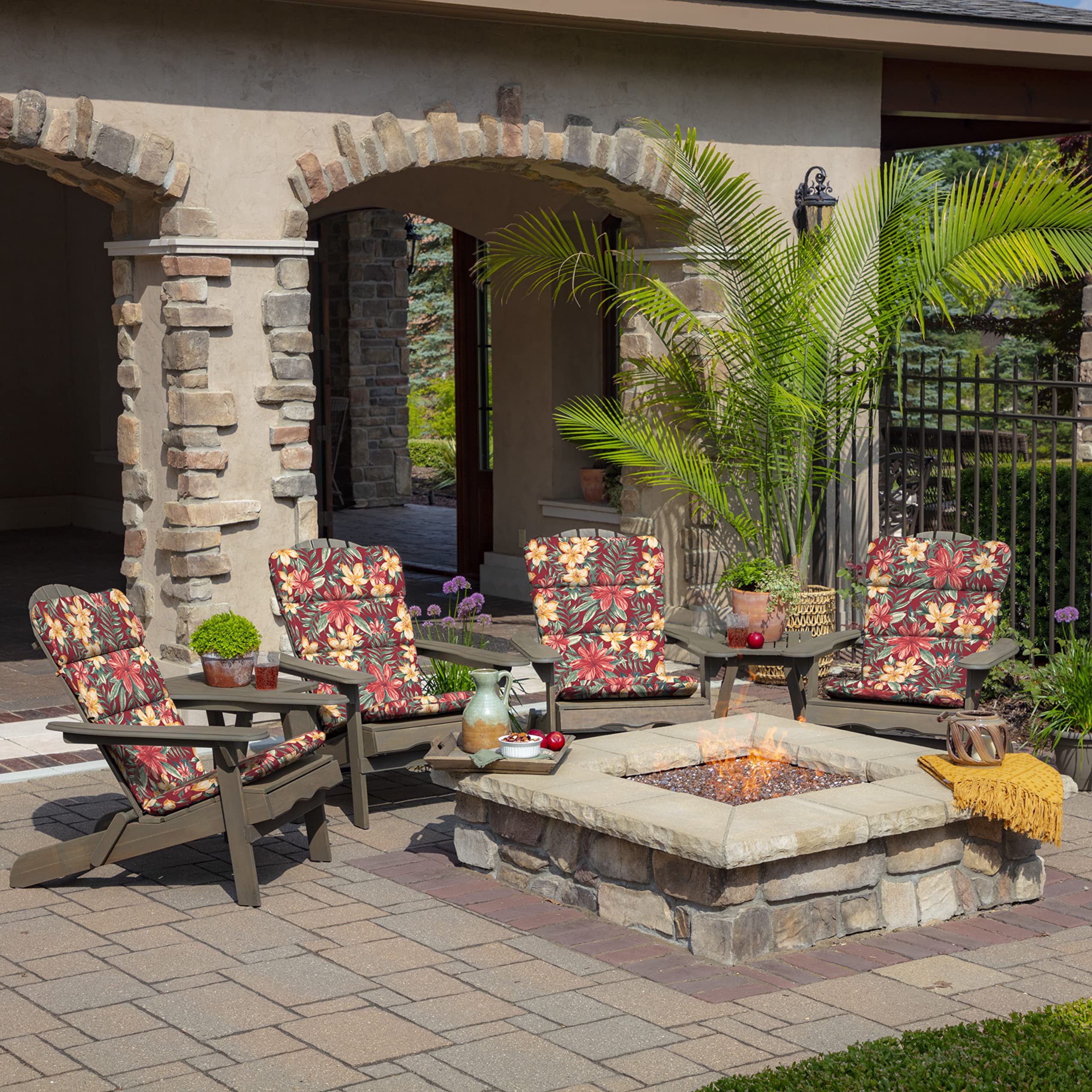Arden Selections cushion in patio setting enhances outdoor seating style