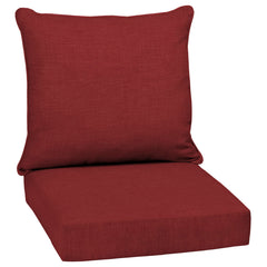 Arden Selections front view showing ruby red cushions with clear color benefit