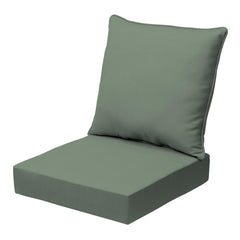 Arden Selections front view sage texture cushion set shows color and fit