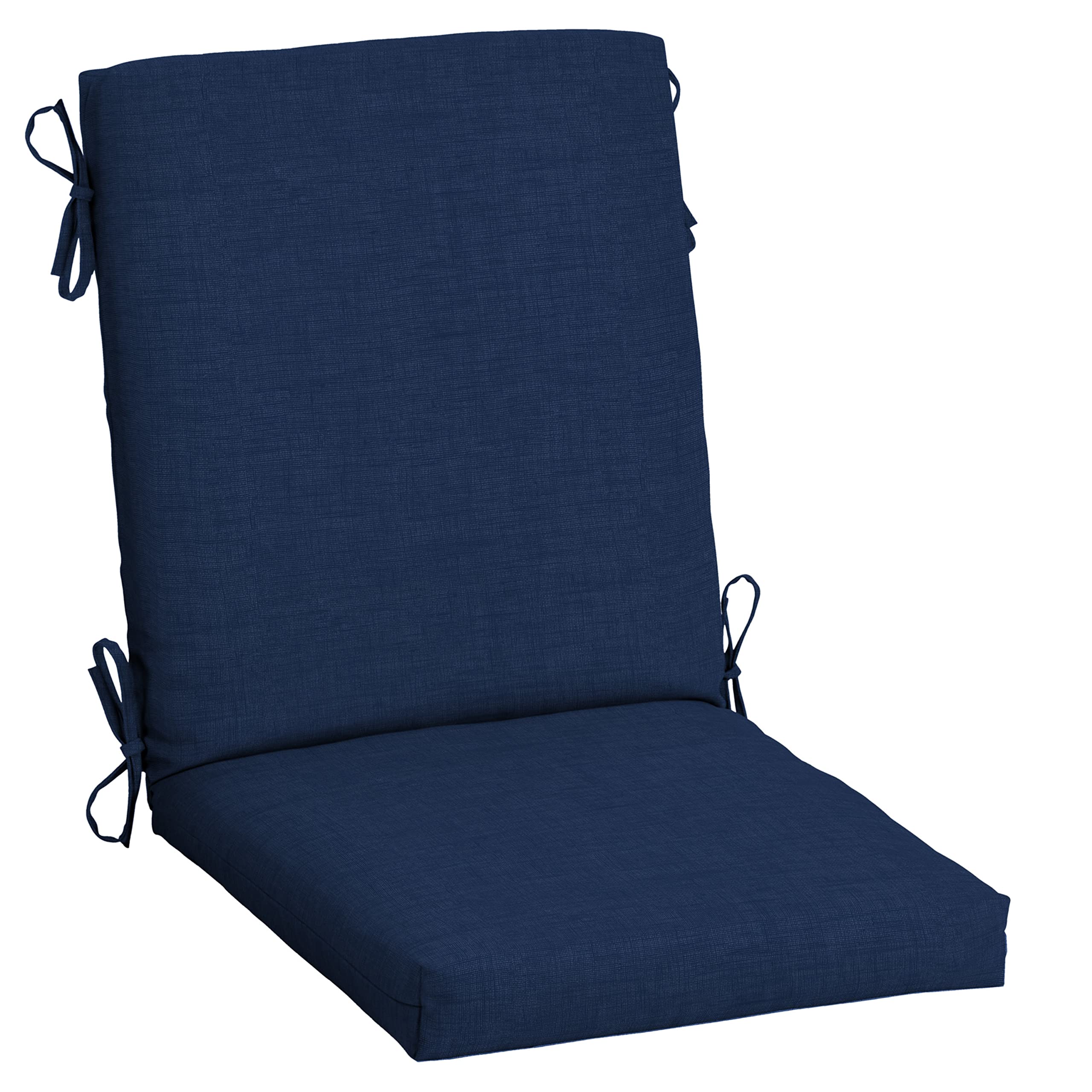 Arden Selections front view showing sapphire blue cushions and clean lines for refreshed seating