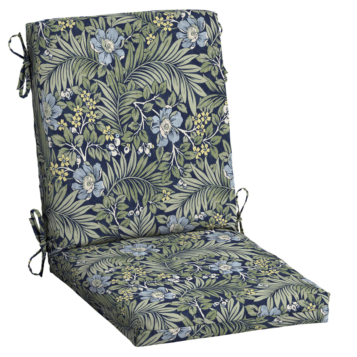 Arden Selections front view of Sapphire Morrison Floral cushion showing vibrant colors and fit