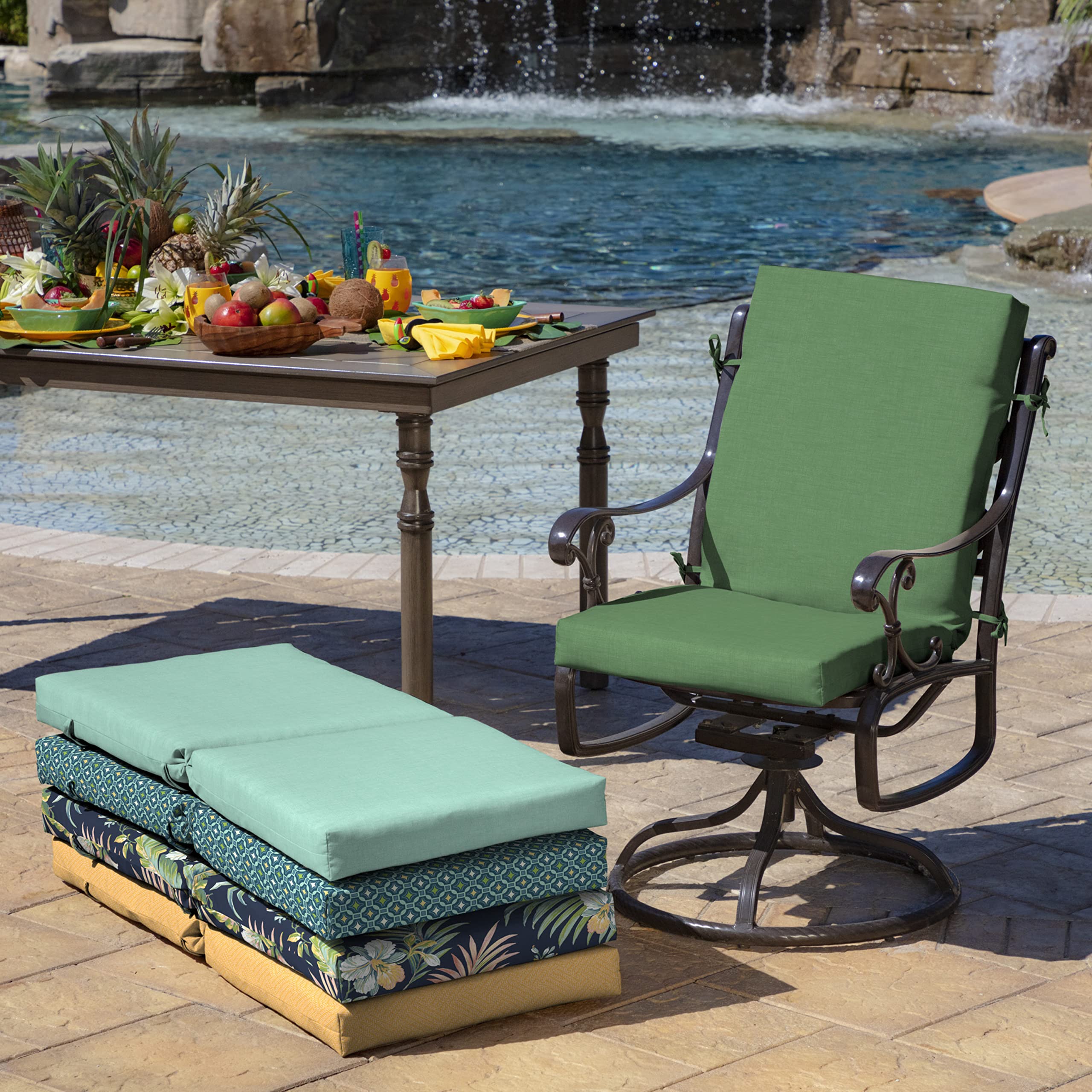 Arden Selections flat lay of seat and back sections highlighting full 20 x 44 inch coverage