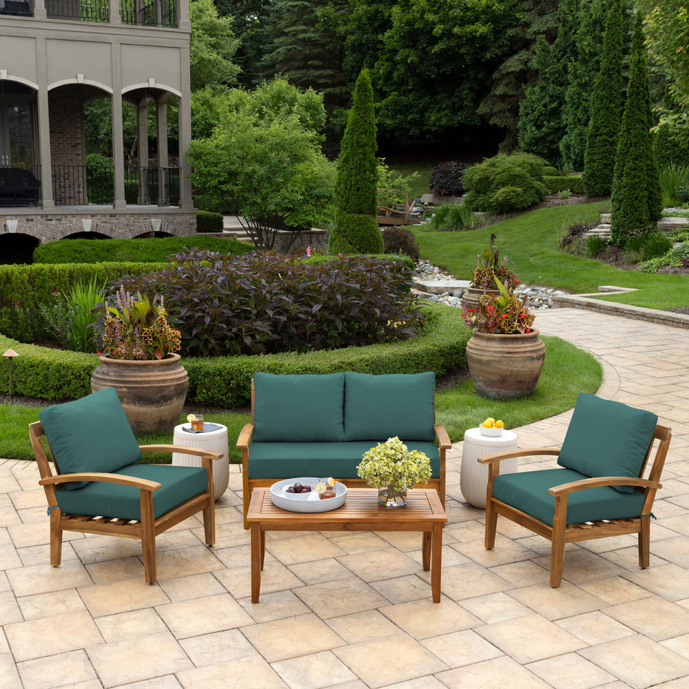 Arden Selections seat cushion side profile demonstrating 5-inch thickness and support