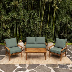 Arden Selections cushion set on porch swing demonstrating outdoor use comfort