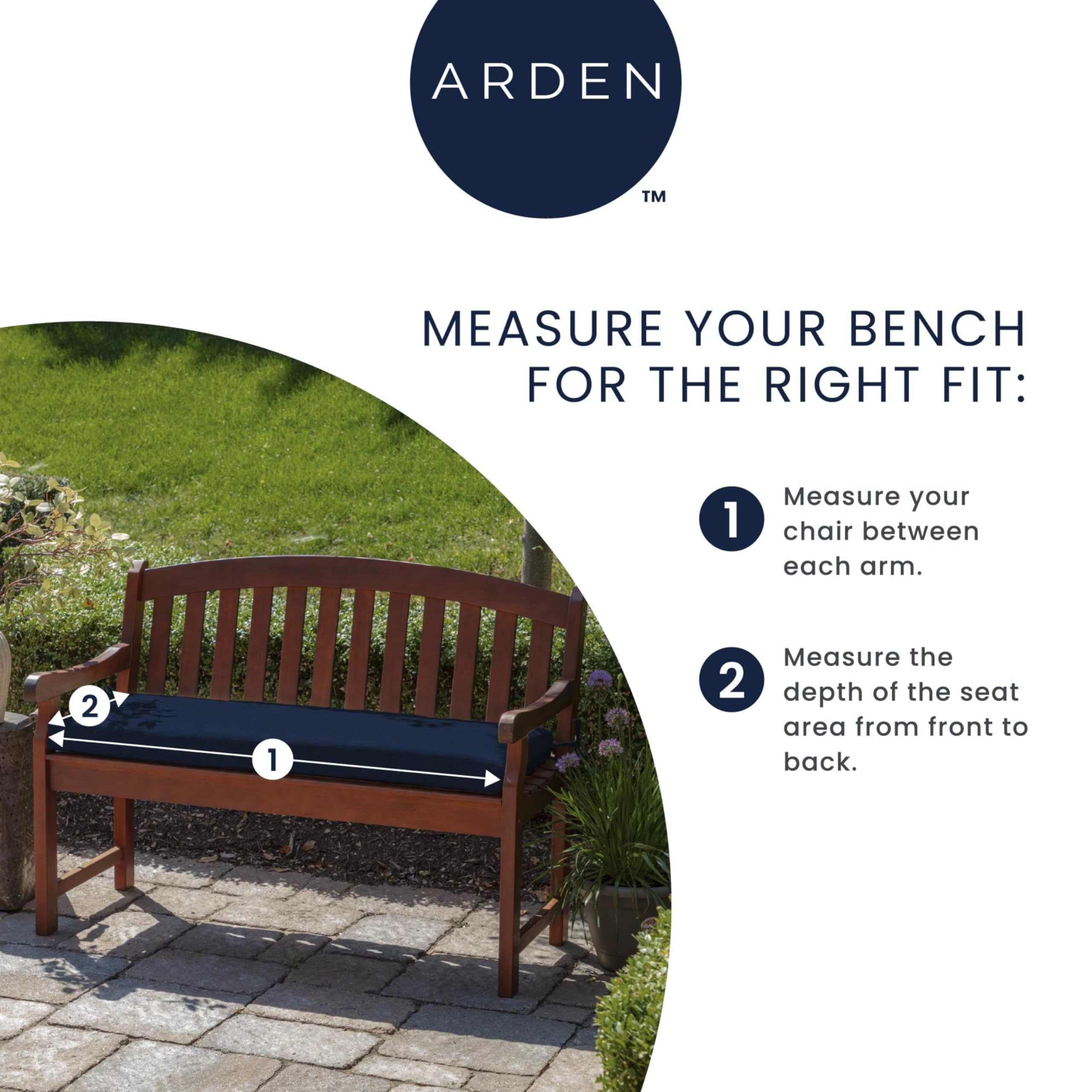 Arden Selections side profile showing 5-inch thickness for structured outdoor seating
