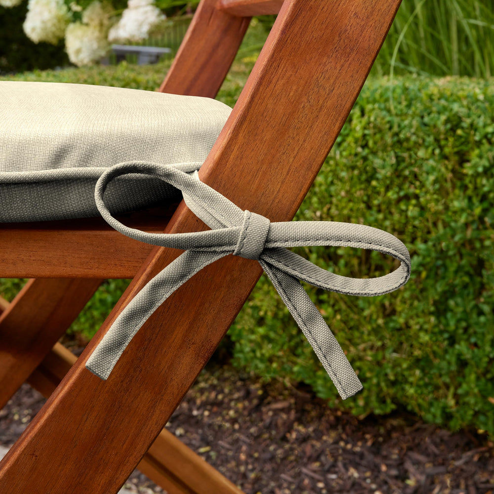 Arden Selections cushion beside dining chair for scale, fits most standard seats