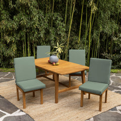 Arden Selections durable fabric ties shown securing cushion, preventing shifting benefit