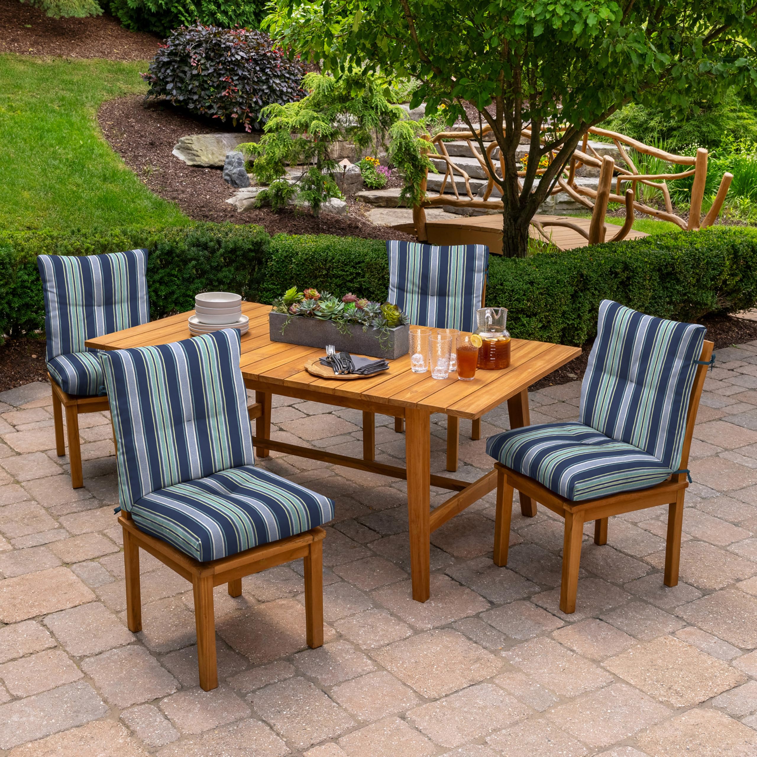 Arden Selections ties and attachment detail demonstrating secure fit on chair