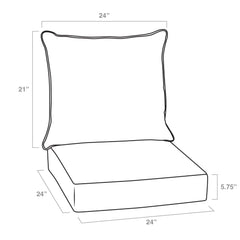 Arden Selections cushion ties and underside detail helping secure cushions