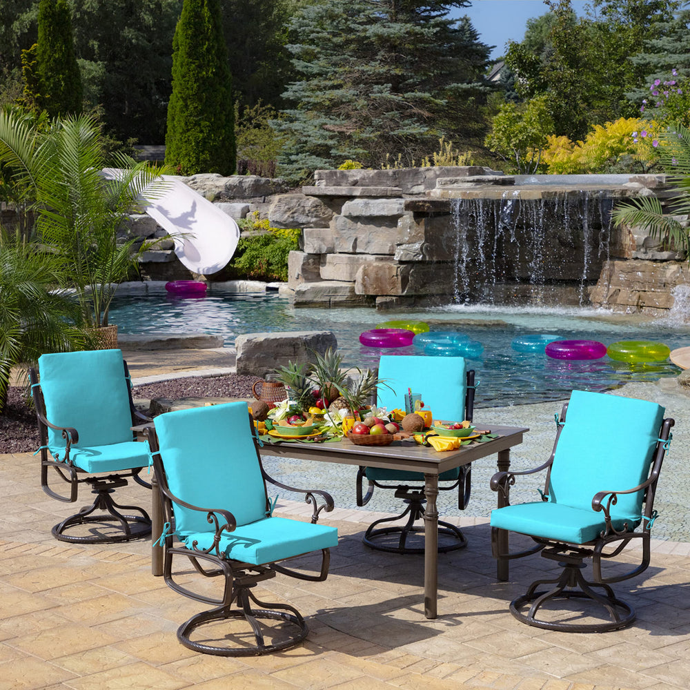 Arden Selections water splash on fabric demonstrating moisture-repellent surface benefit