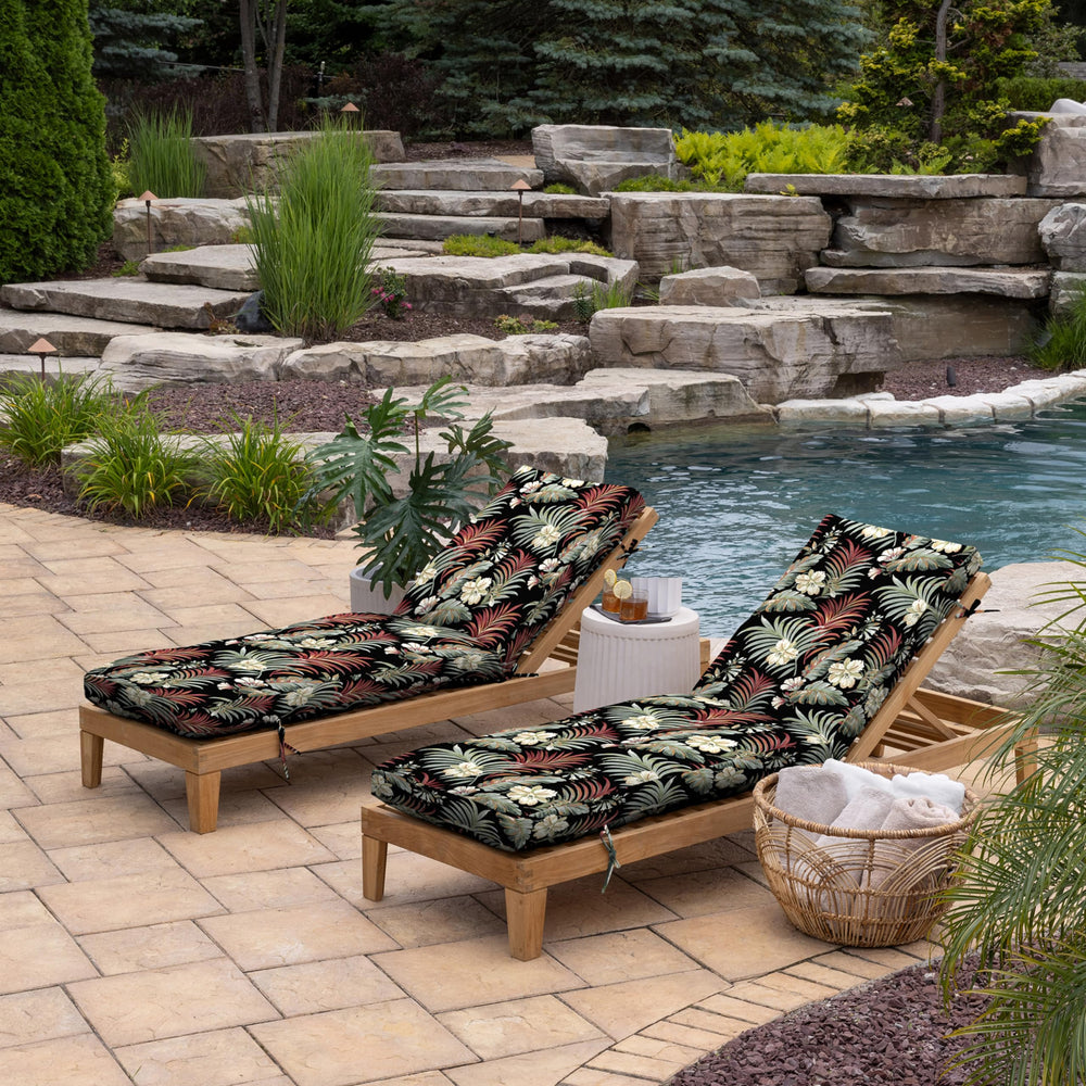 Arden Selections ties and attachment points demonstrating secure fastening to your chaise lounger