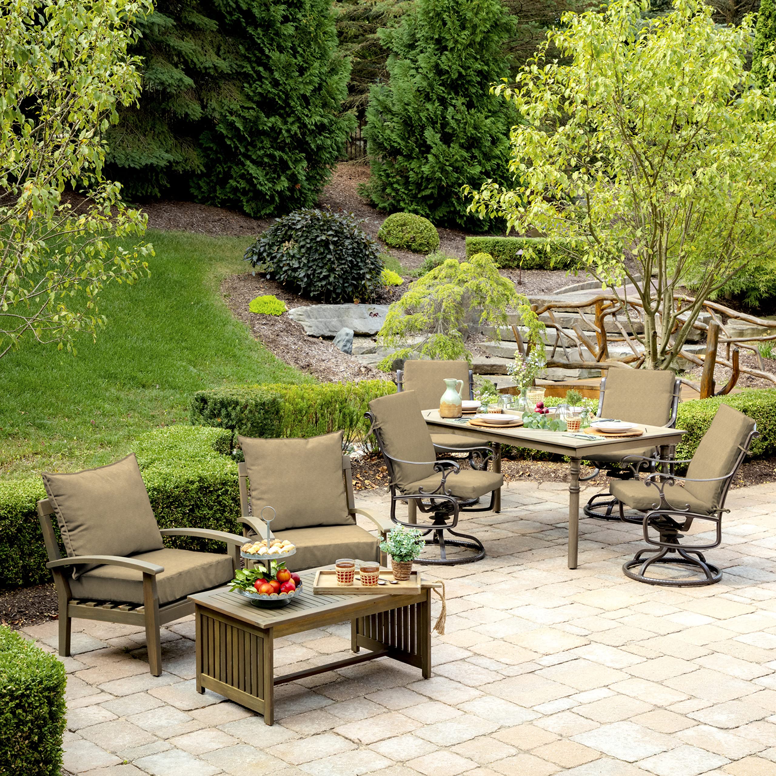 Arden Selections cleaning demo with soap and water showing easy low-maintenance care