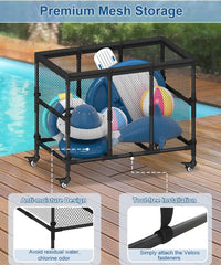 Ardier filled with pool noodles and floats demonstrating high 180-gallon capacity
