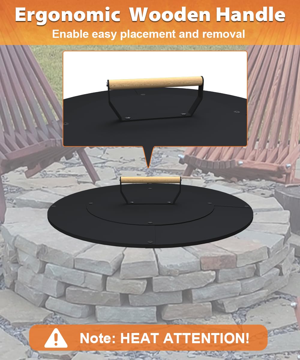 Ardier lid on tabletop demonstrating full 20-inch coverage
