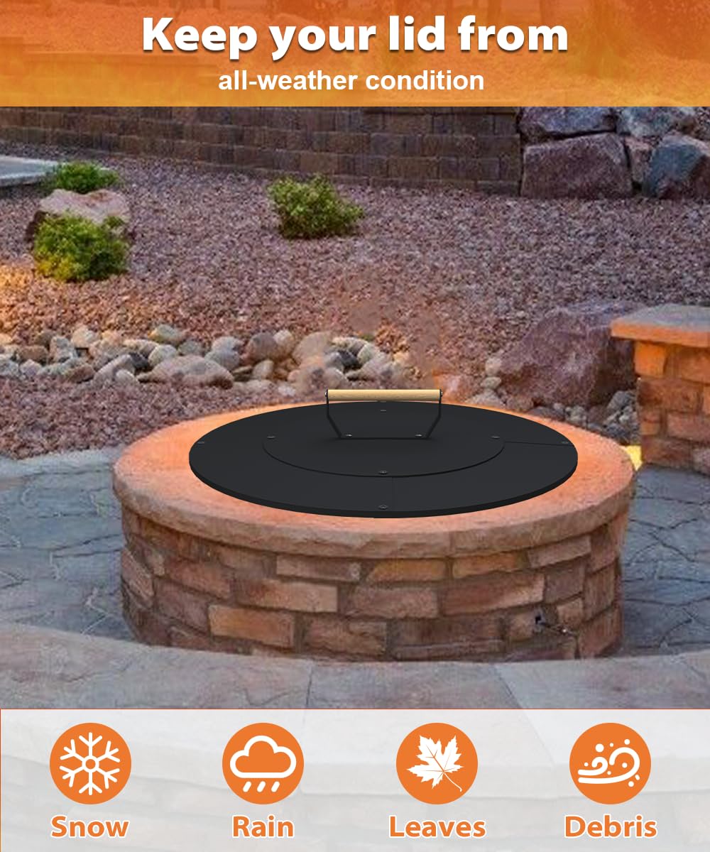 Ardier lid folded flat in storage saving outdoor space