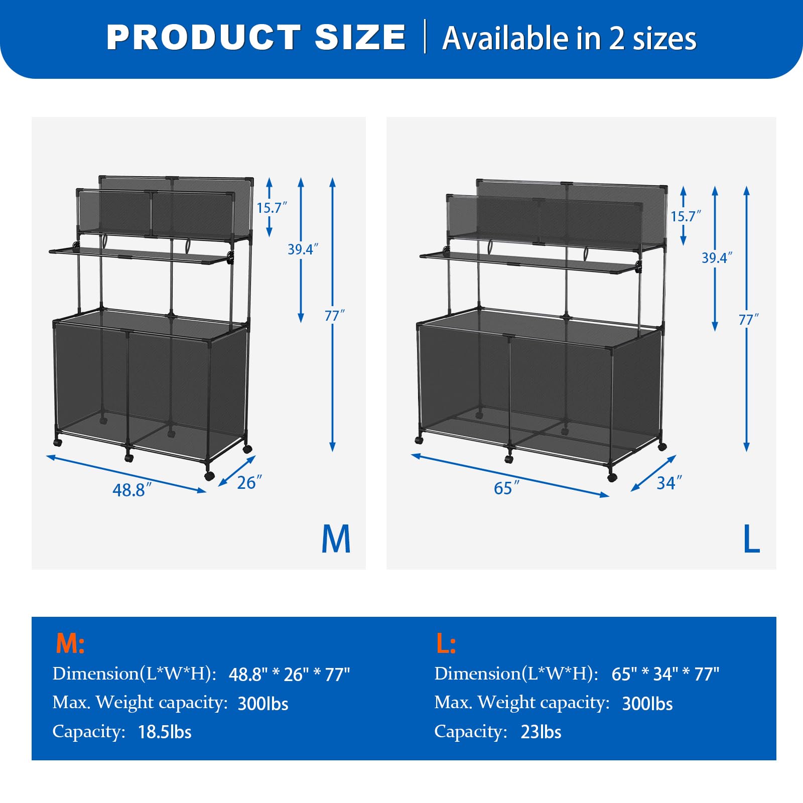 Arejonner top shelf with accessory pockets for easy reach